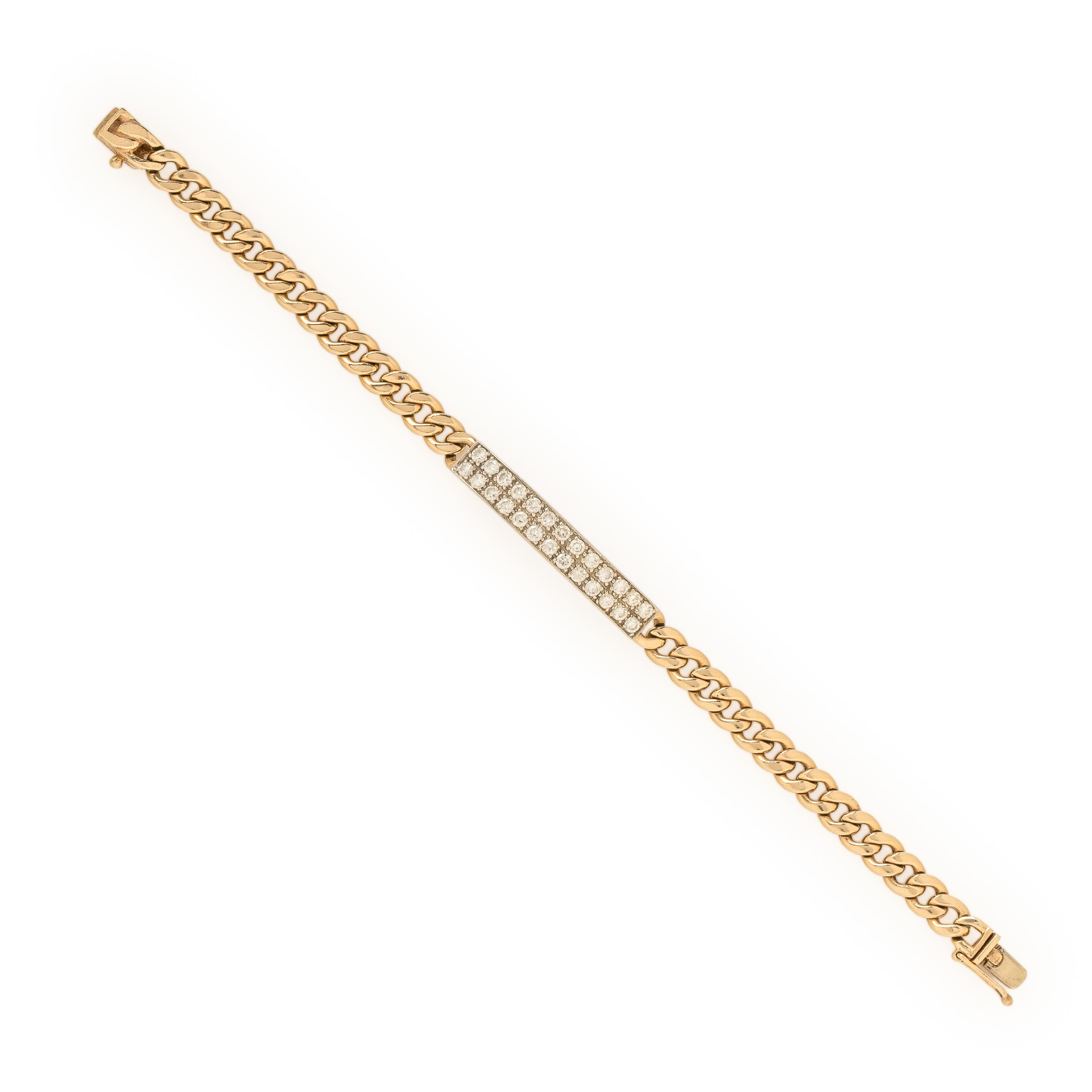 Hammerman Brothers, Diamond and Yellow Gold Bracelet