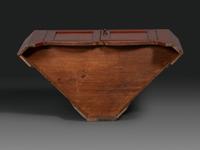 A Country Federal Cherrywood Corner Cupboard