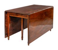 A Large George III Inlaid Mahogany Extendable Dining Table