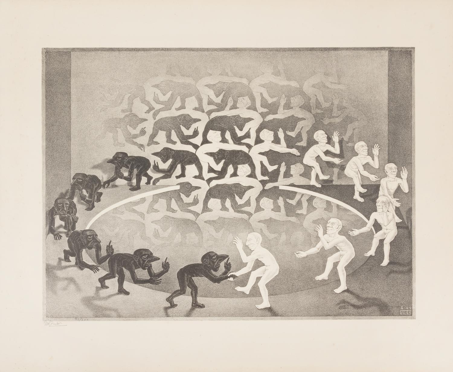 M. C. Escher, (Dutch, 1898-1972), The Encounter, 1944