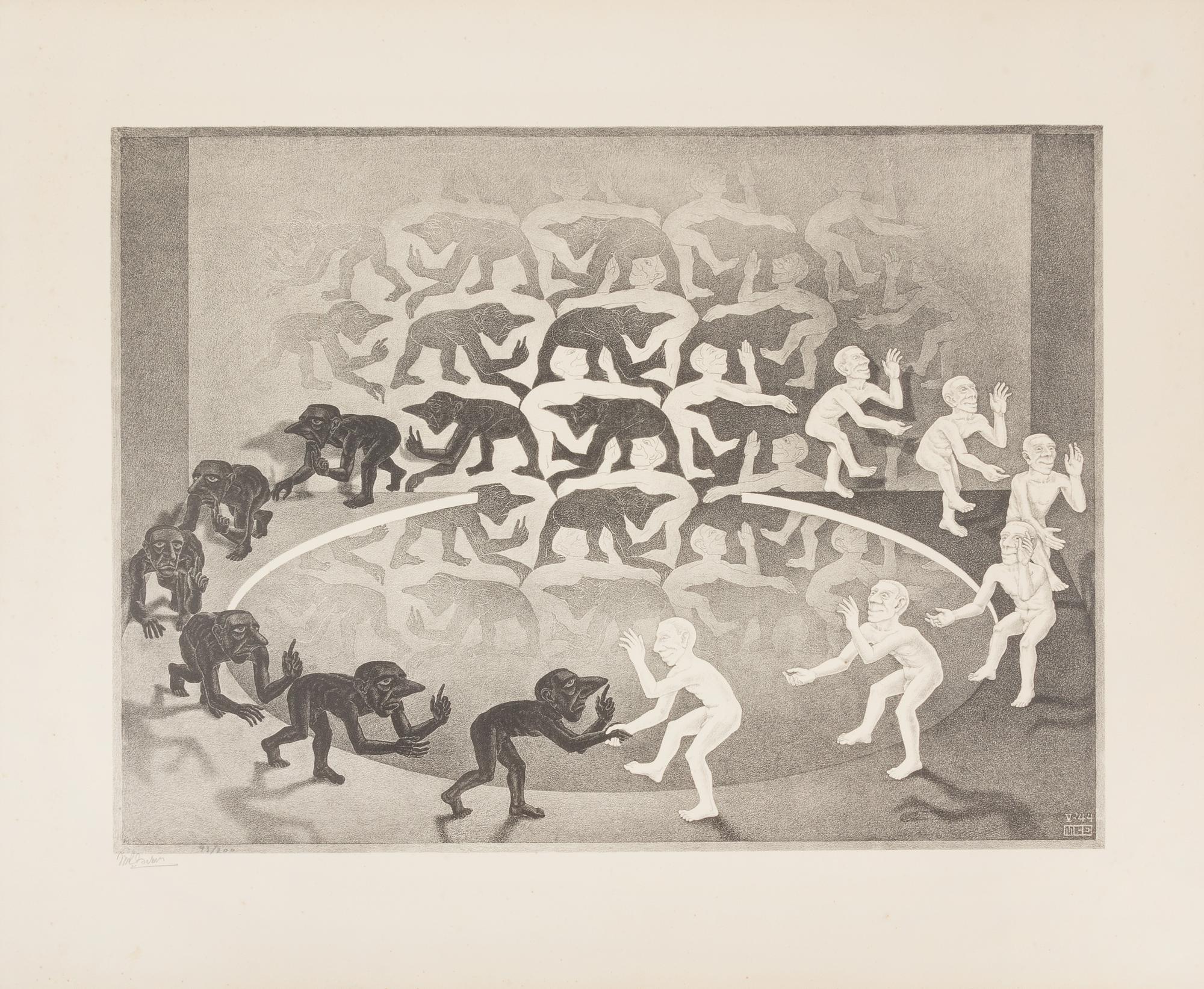 M. C. Escher, (Dutch, 1898-1972), The Encounter, 1944