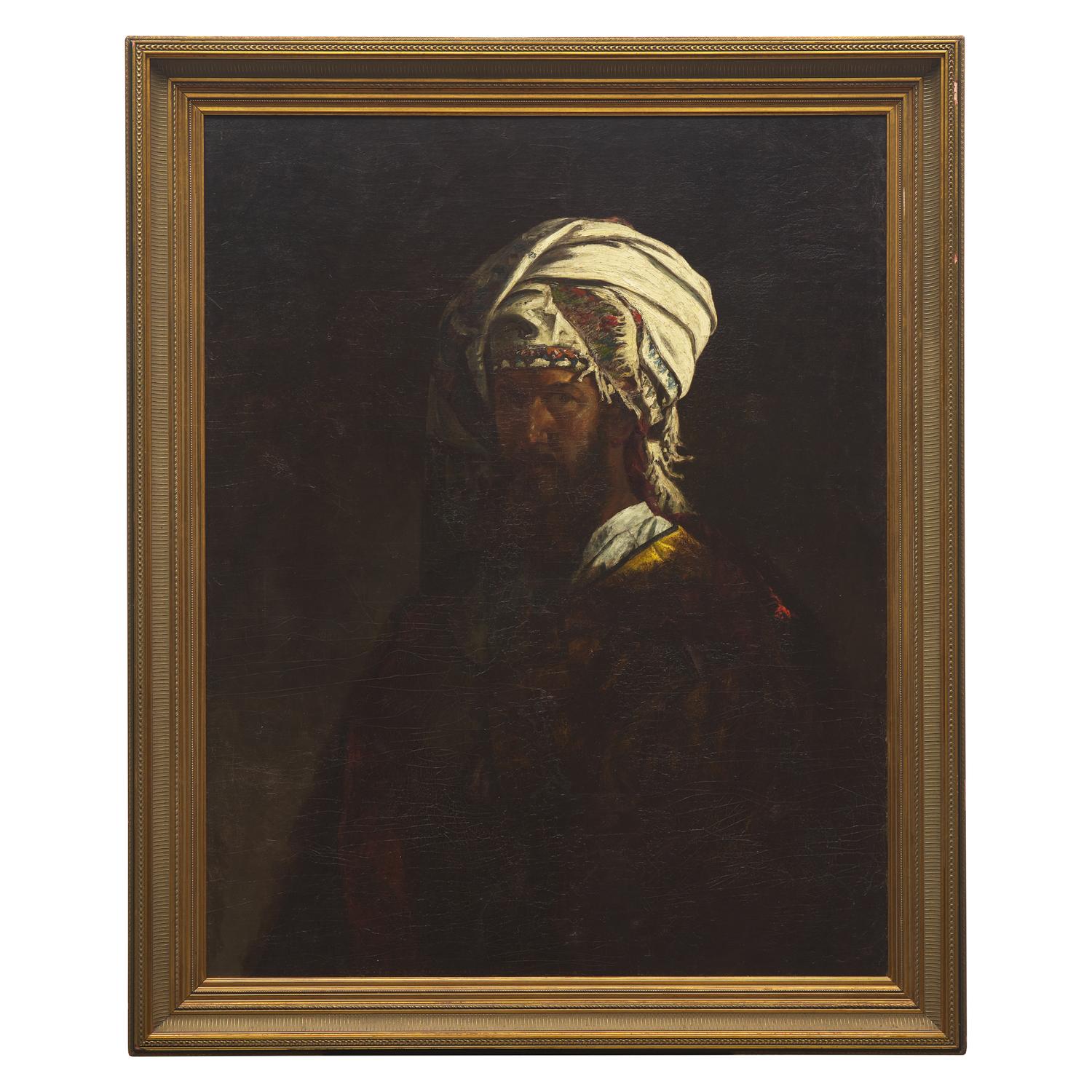 Thomas Satterwhite Noble (American, 1835–1907) — Man in a Turban (Self-Portrait)