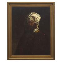 Thomas Satterwhite Noble (American, 1835–1907) — Man in a Turban (Self-Portrait)