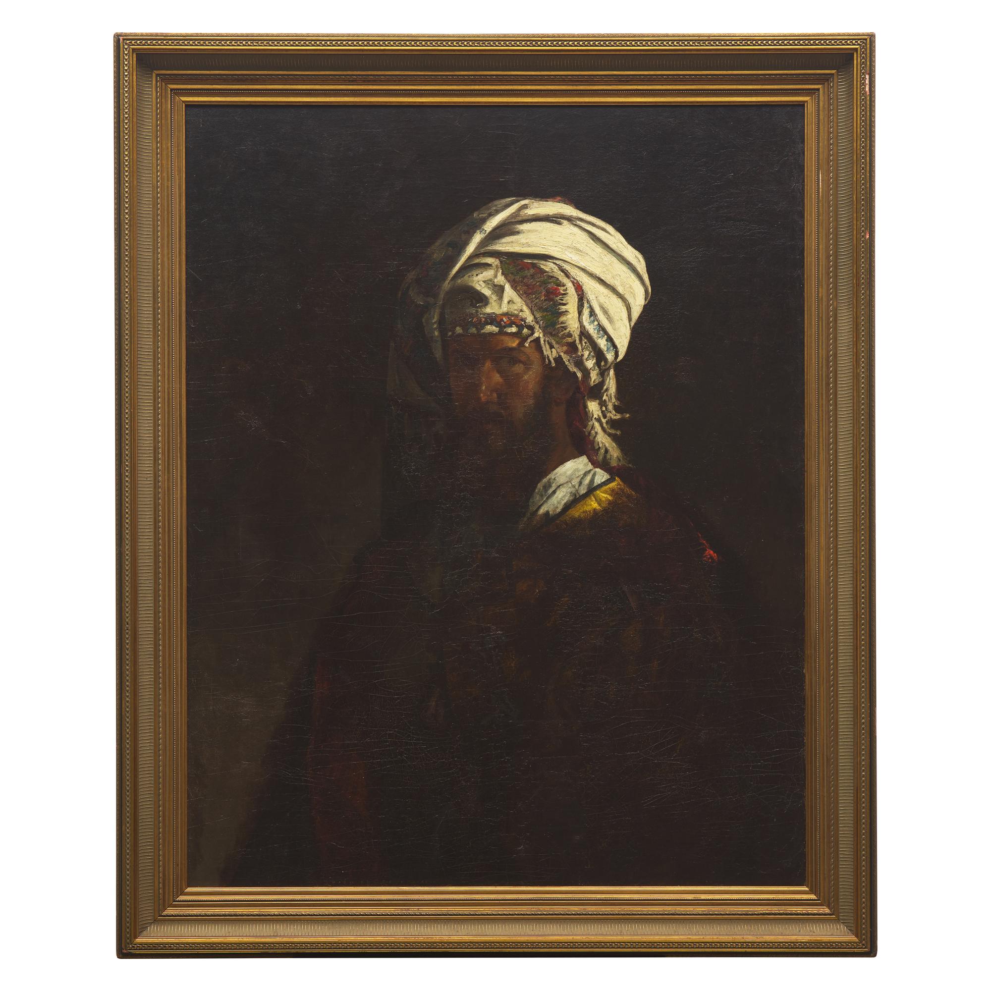 Thomas Satterwhite Noble (American, 1835–1907) — Man in a Turban (Self-Portrait)