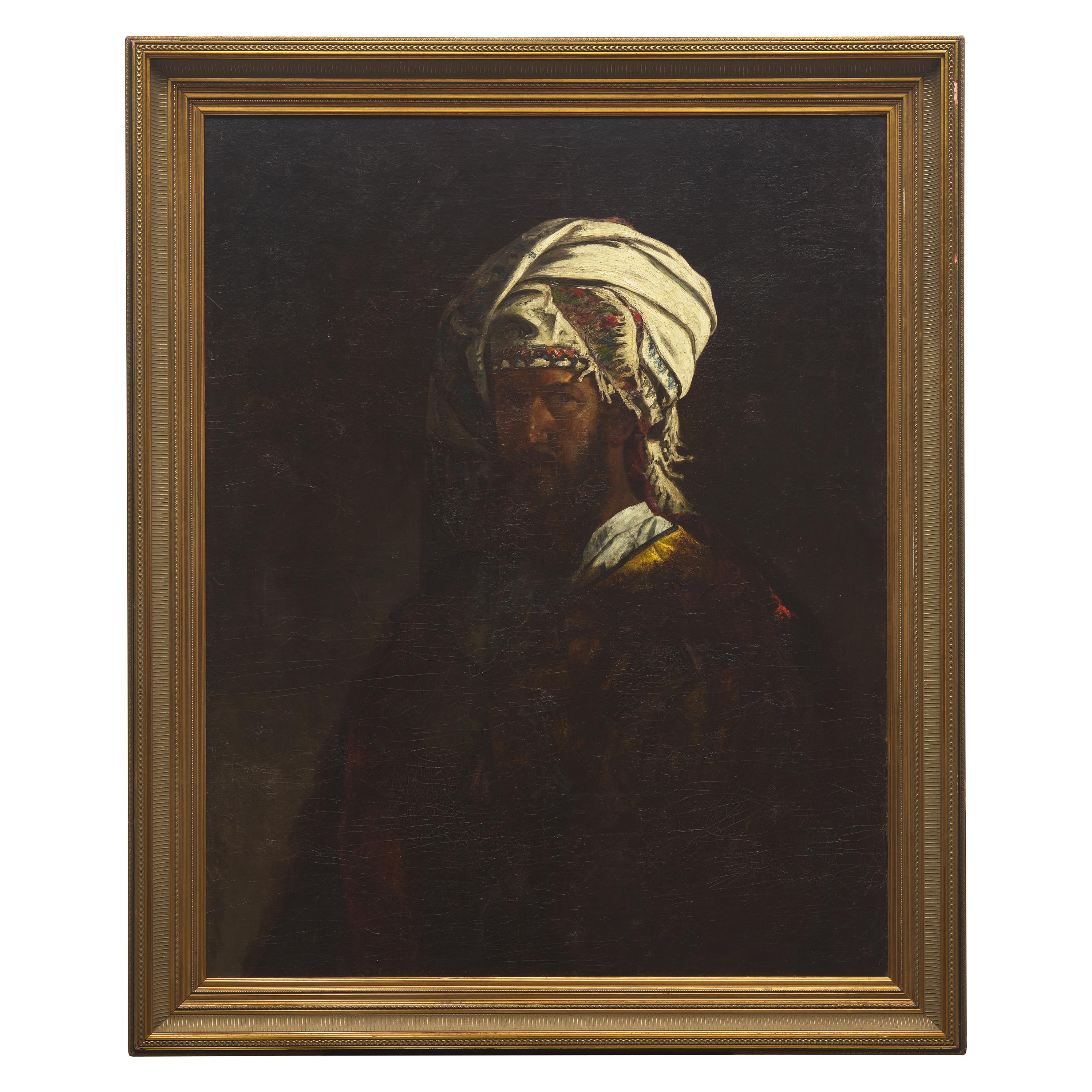 Thomas Satterwhite Noble (American, 1835–1907) — Man in a Turban (Self-Portrait)