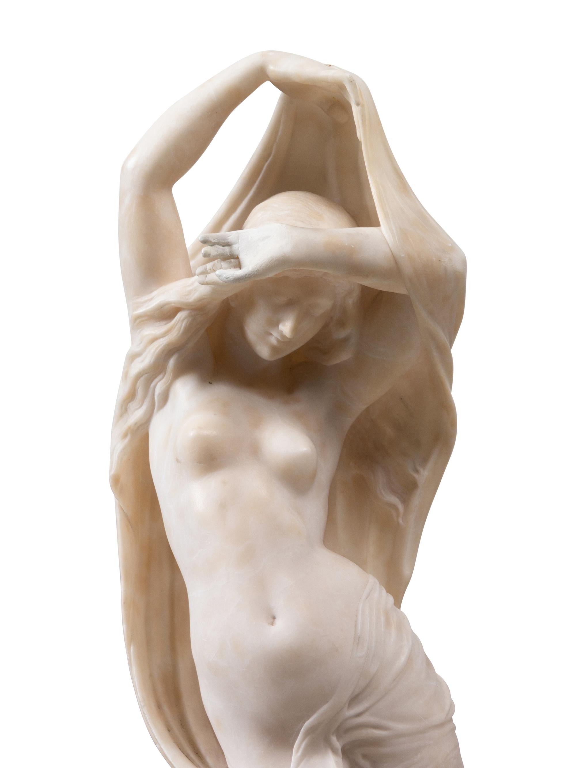 An Italian Alabaster Figural Group