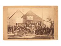 [HARRISON, Benjamin]. Albumen photographs of Benjamin Harrison parades and processionals.