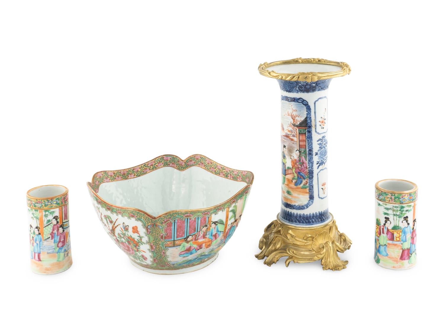 A Group of Chinese Export Porcelain Articles