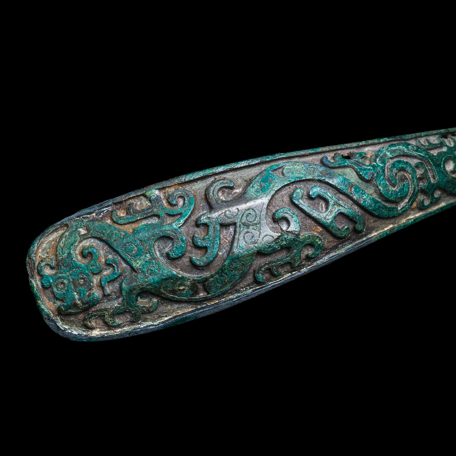 Three Chinese Metal Belt Hooks, Warring States-Han Dynasty 戰國-漢 青銅帶鉤三件
