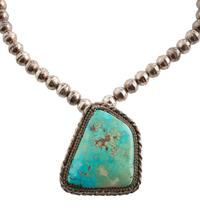 Navajo Silver and Turquoise Necklaces