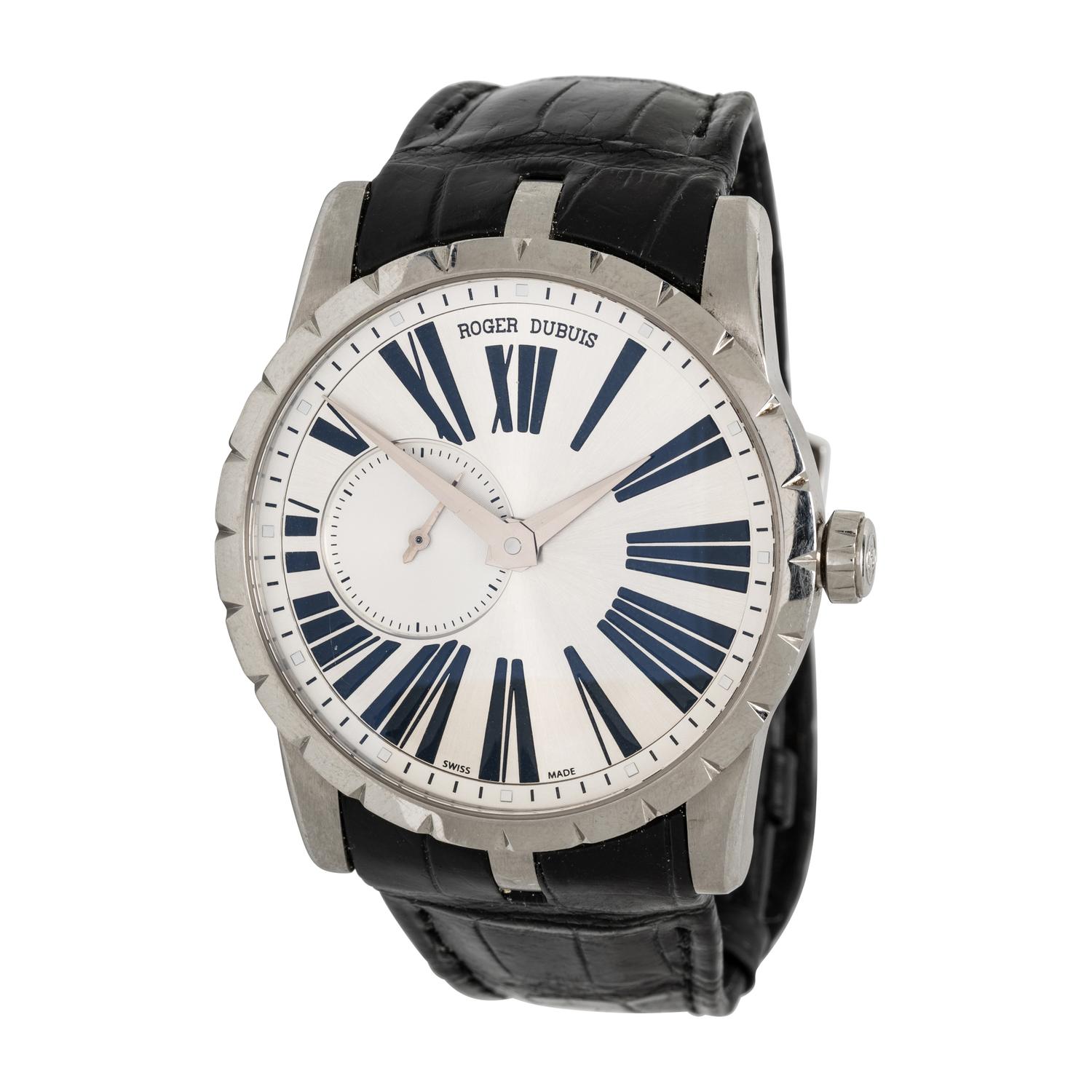 ROGER DUBUIS, 'EXCALIBUR' STAINLESS STEEL WATCH