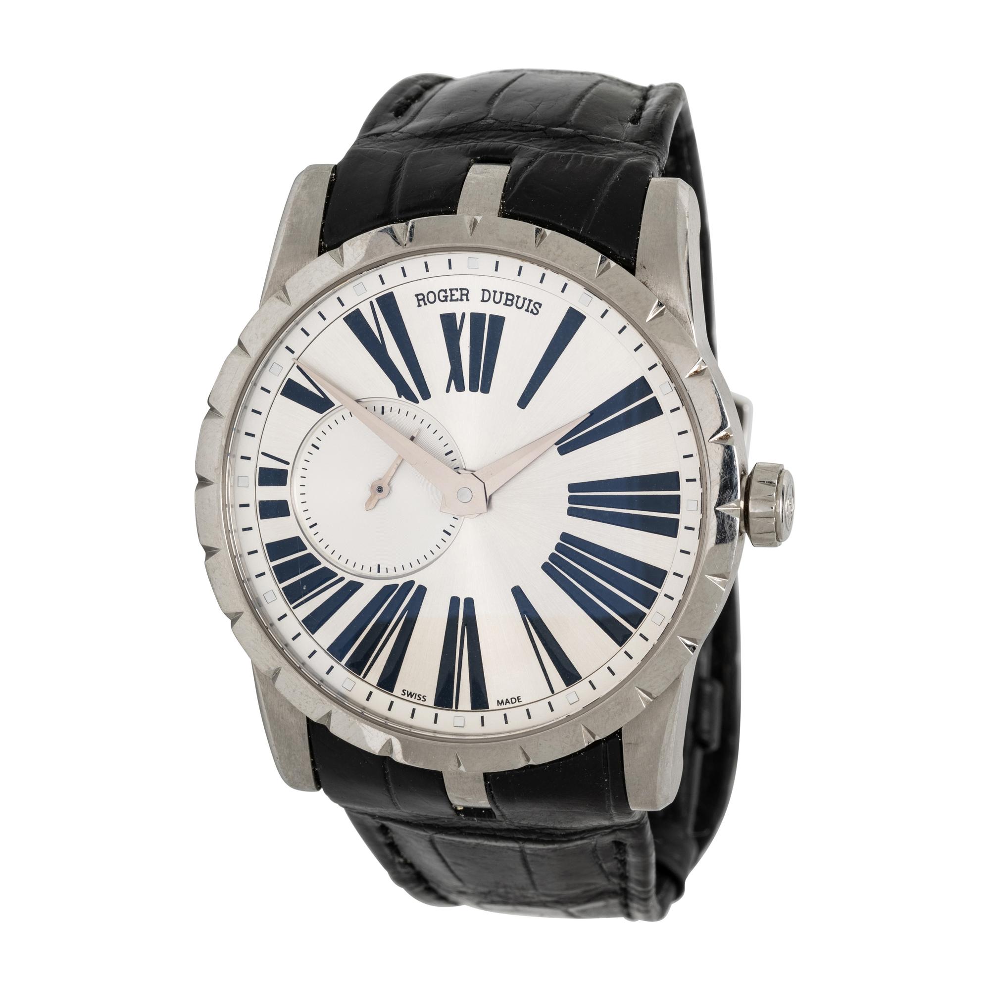 ROGER DUBUIS, 'EXCALIBUR' STAINLESS STEEL WATCH