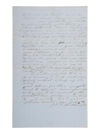 [ENSLAVEMENT & ABOLITION]. Manuscript petition concerning the estate of James Ricks, which includes property and enslaved persons. Calhoun County, AR, February 1860.
