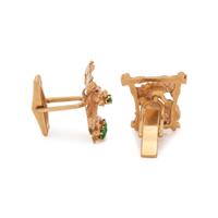 COLLECTION OF YELLOW GOLD CUFFLINKS