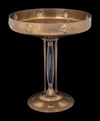 A Gilt Metal and Glass Footed Bowl