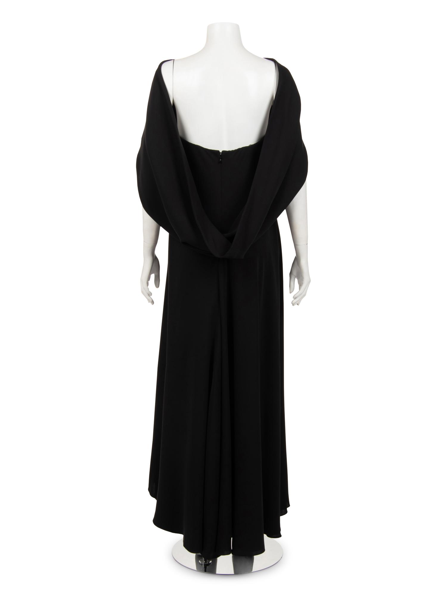 Ralph Rucci Silk Strapless Dress with Shrug