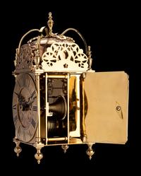 An English Brass Lantern Clock, Thomas Mudge