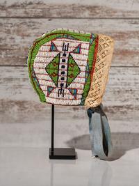 Sioux Child's Beaded Bonnet