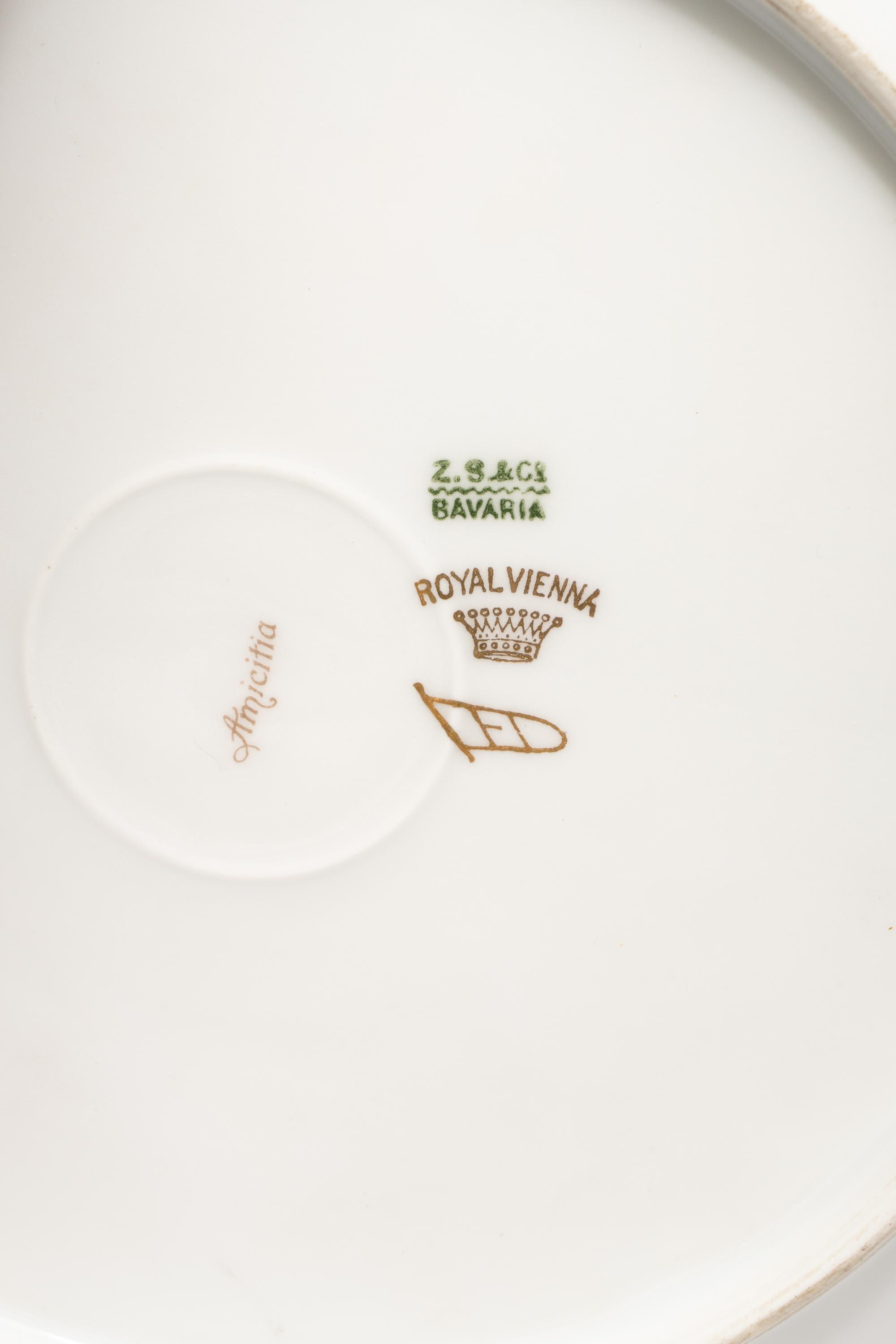 A Vienna Style Porcelain Cabinet Plate