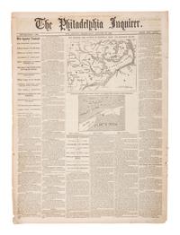 [CIVIL WAR]. 100+ issues of the Philadelphia Inquirer, New York Herald, and New York Tribune.