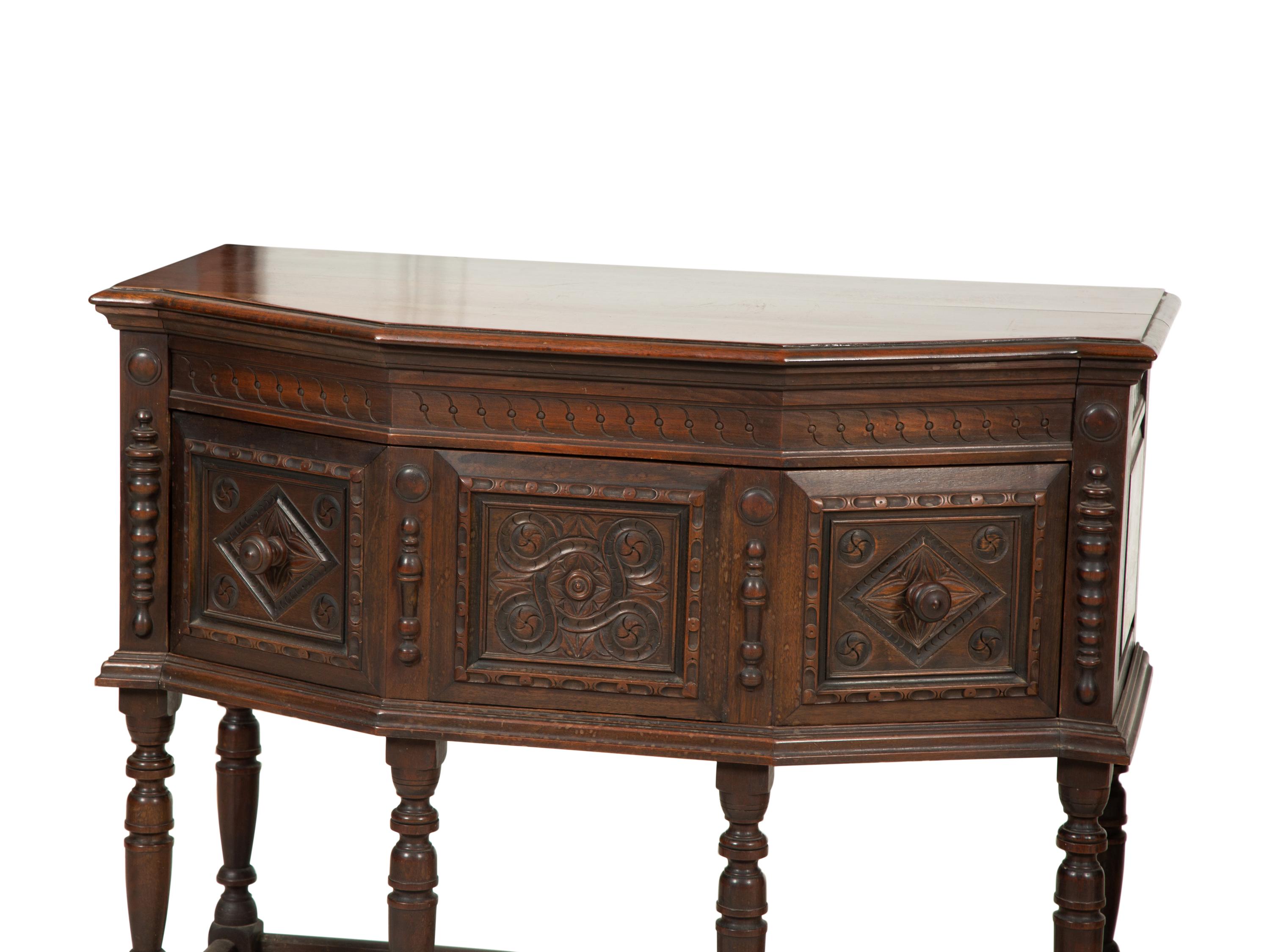 A Pair of Renaissance Revival Side Cabinets