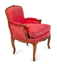 A Continental Fruitwood Bergere Height 35 1/2 x width 22 inches. — 19TH CENTURY