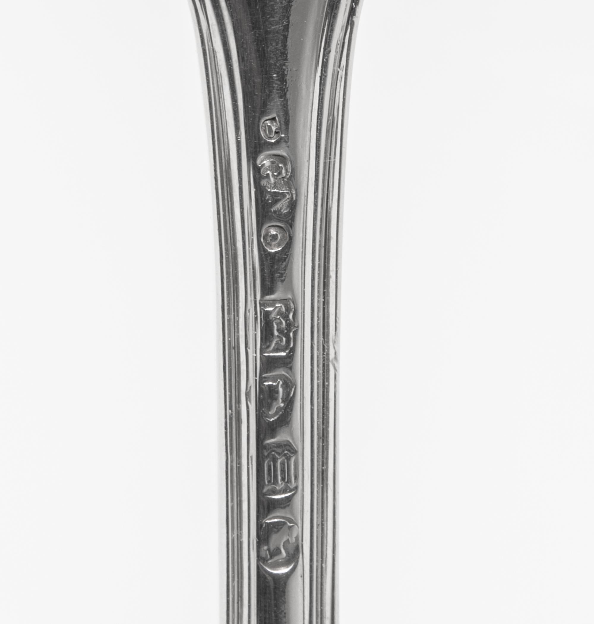 A Victorian Silver Flatware Service