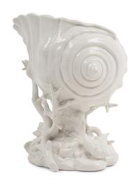 A Ginori Blanc-de-Chine Porcelain Shell Ornament