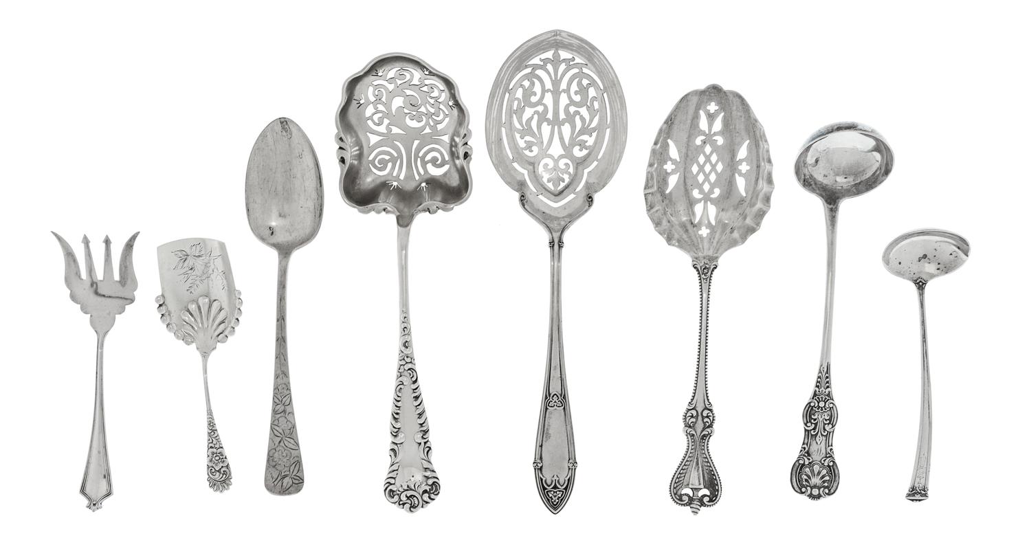 An Assorted Group of Silver Serving Pieces