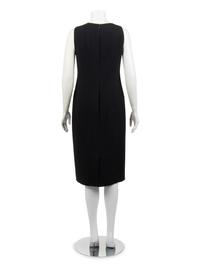 Ralph Rucci Wool Sleeveless Sheath Dress