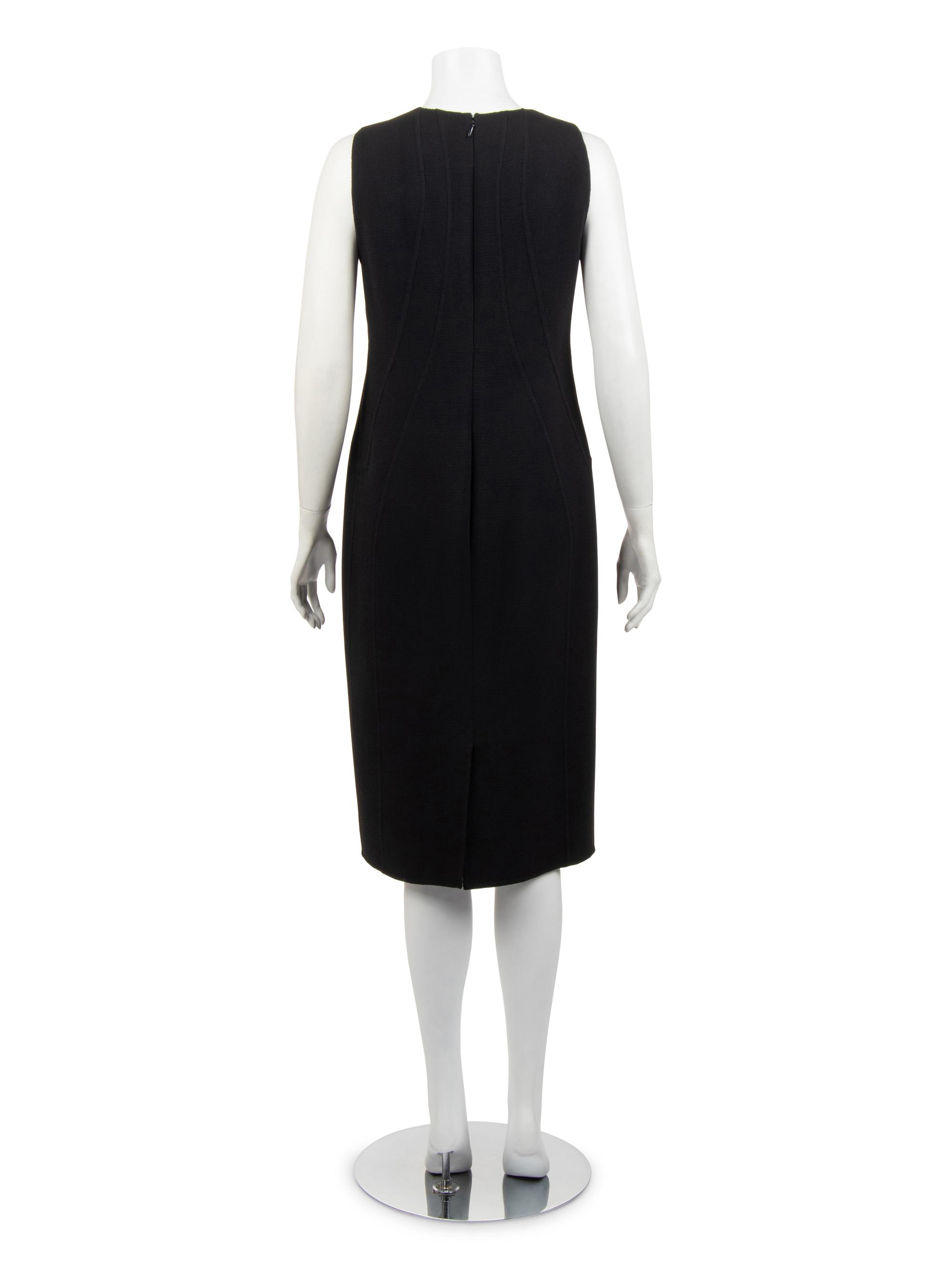 Ralph Rucci Wool Sleeveless Sheath Dress