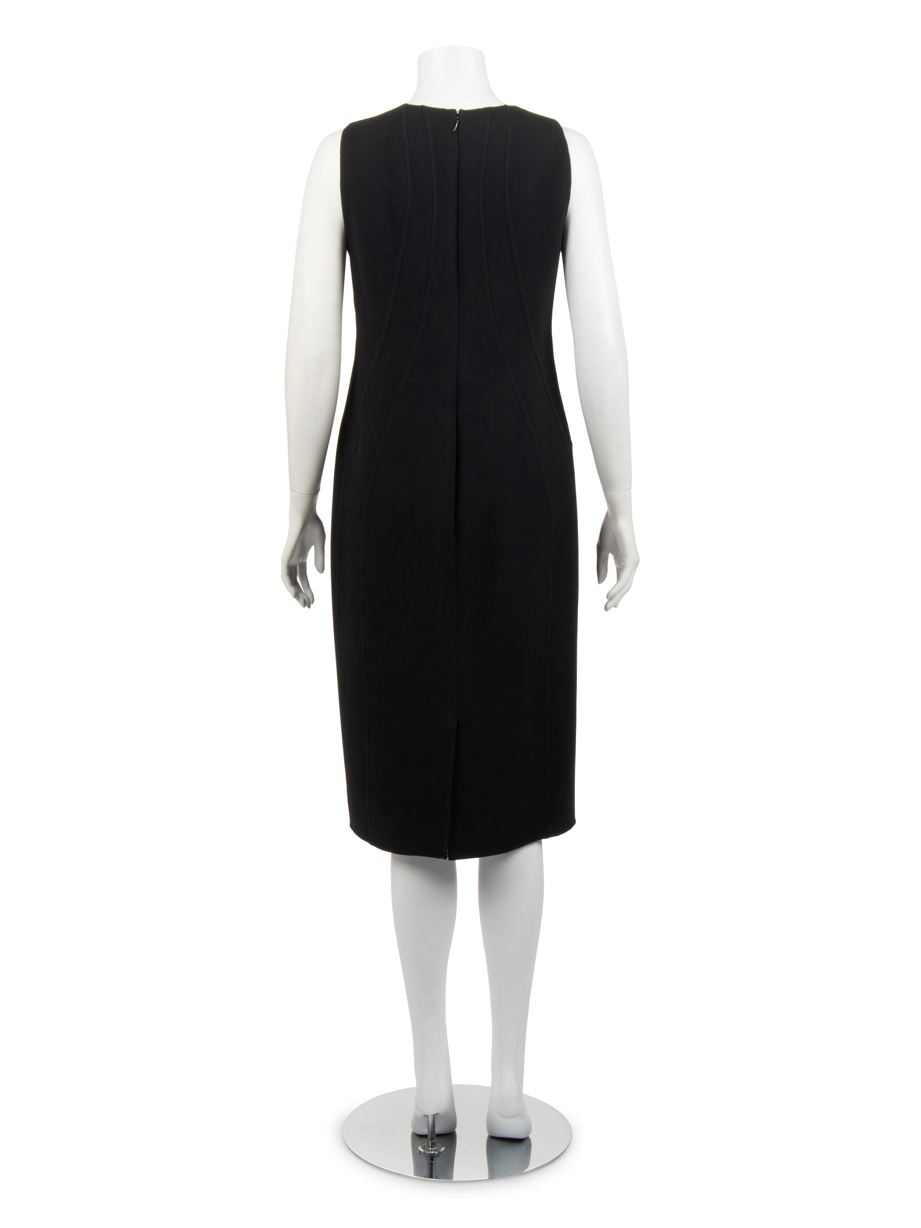 Ralph Rucci Wool Sleeveless Sheath Dress