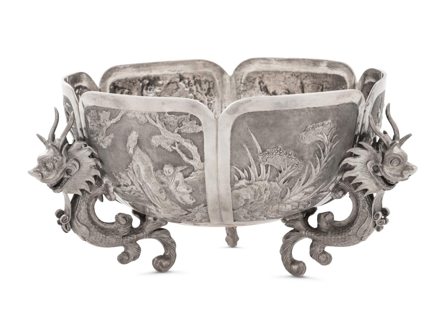 A Chinese Export Silver Bowl
