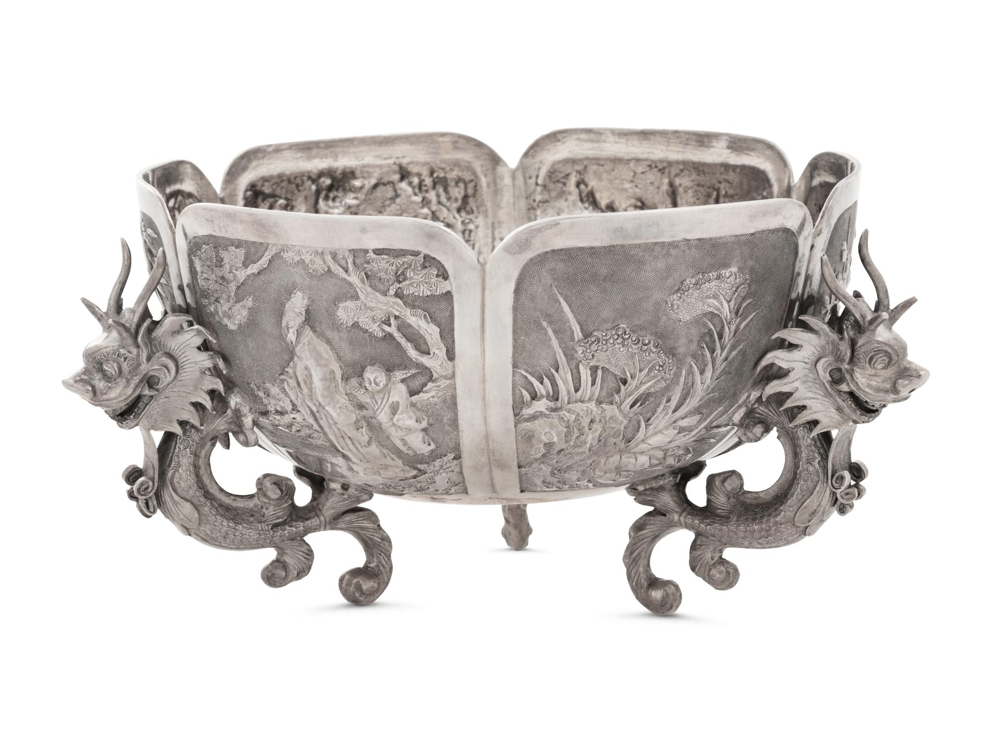 A Chinese Export Silver Bowl