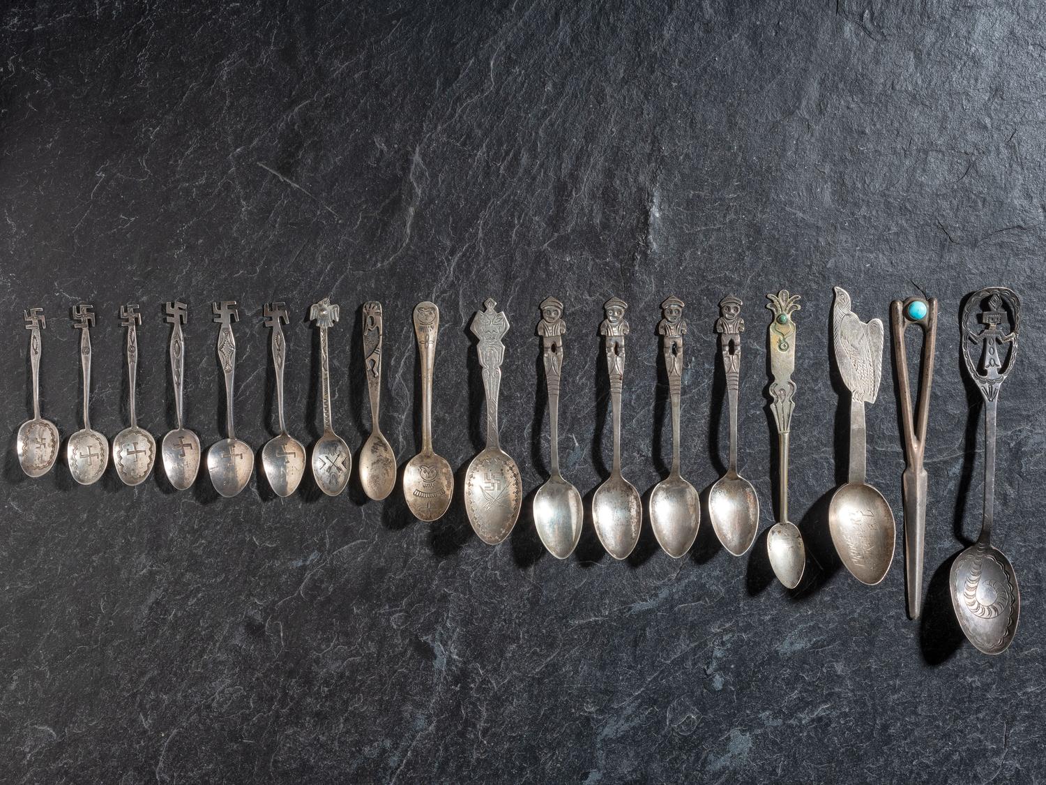 Group of Curio Spoons and Letter Opener