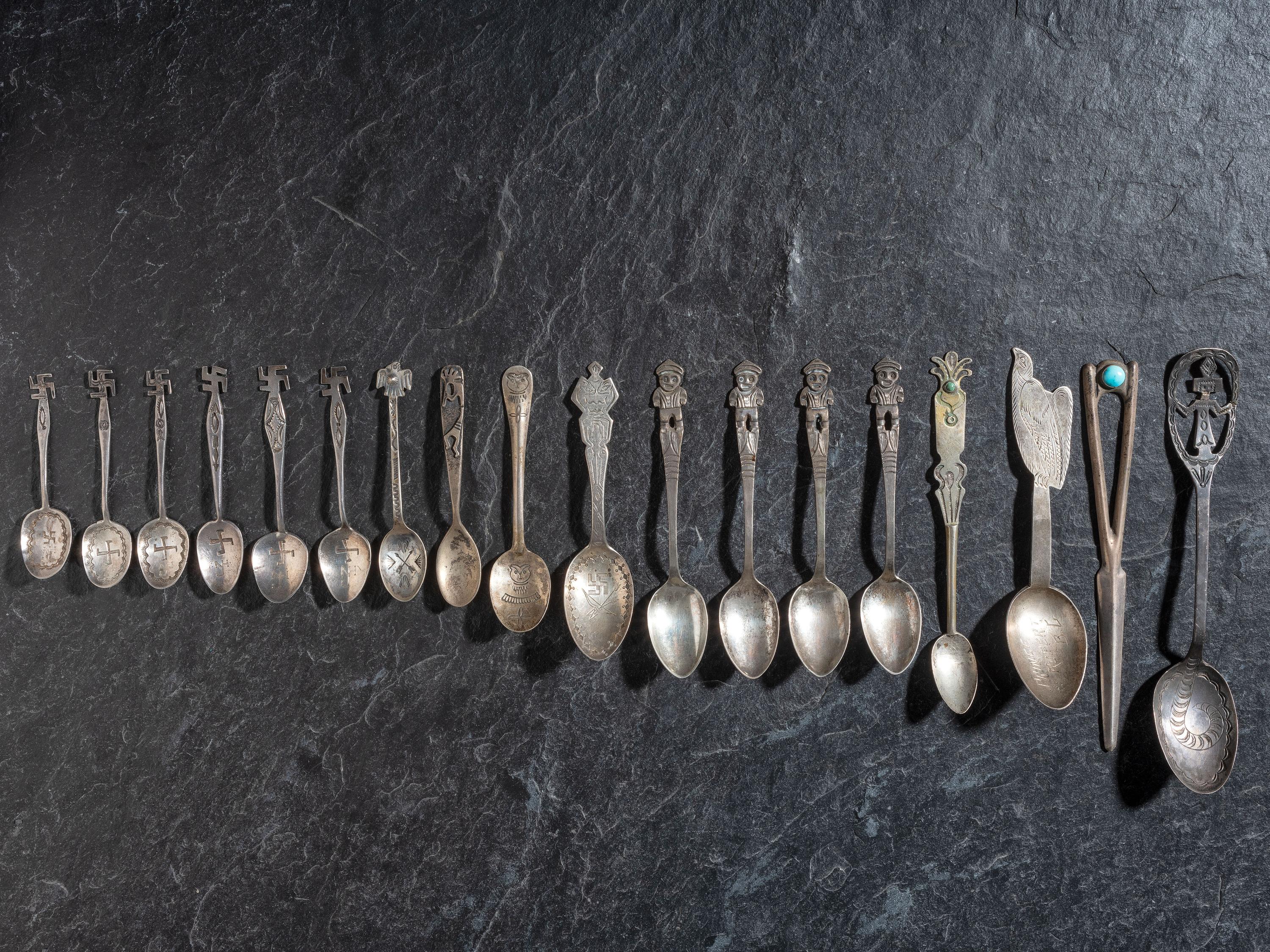 Group of Curio Spoons and Letter Opener