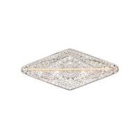 ANTIQUE, DIAMOND AND PLATINUM BROOCH