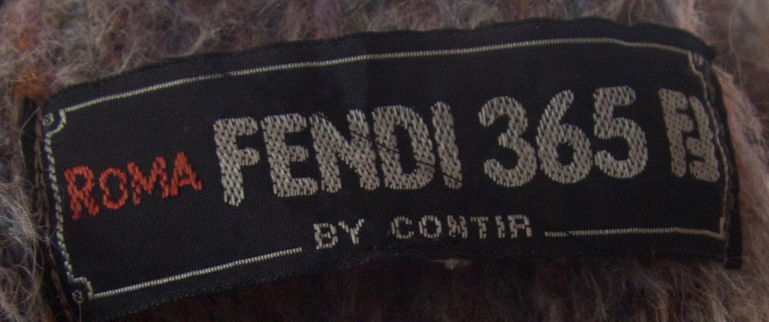 A Fendi Multicolor Wool and Alpaca Coat,