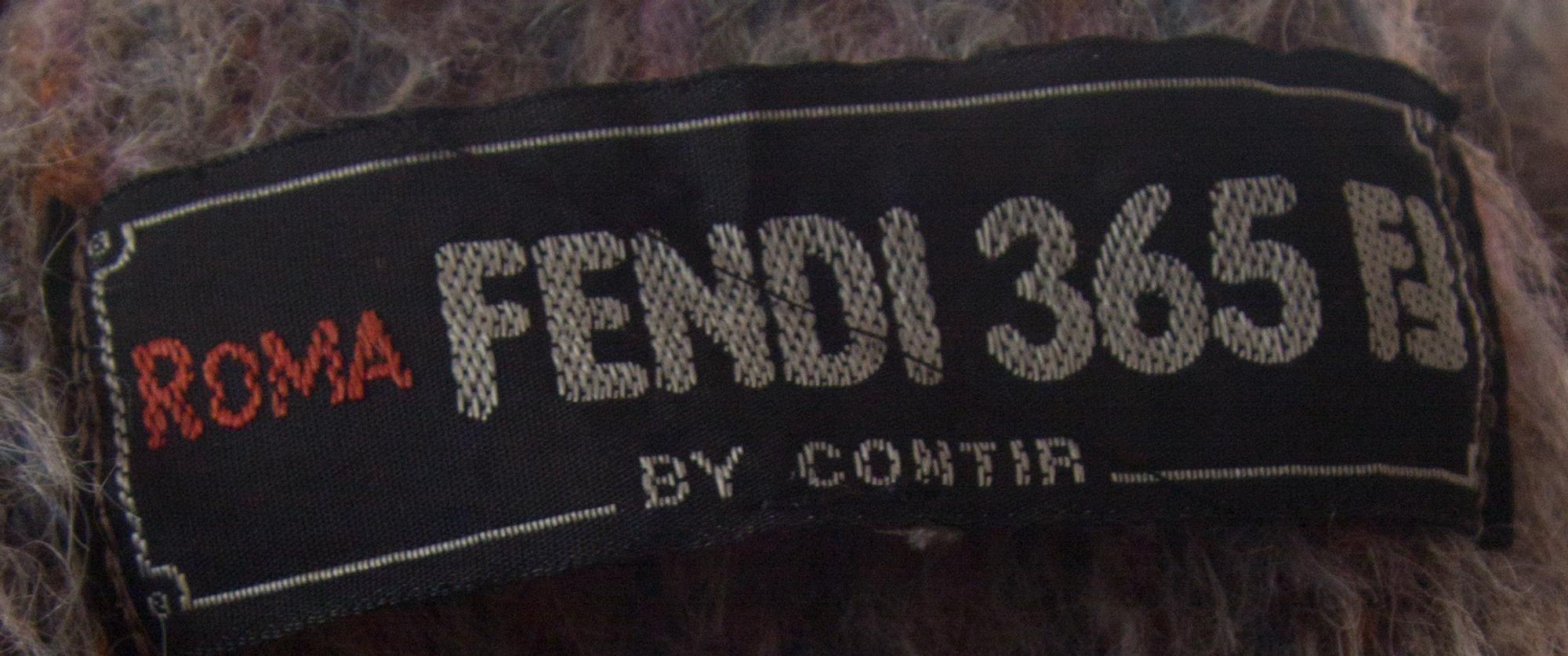A Fendi Multicolor Wool and Alpaca Coat,