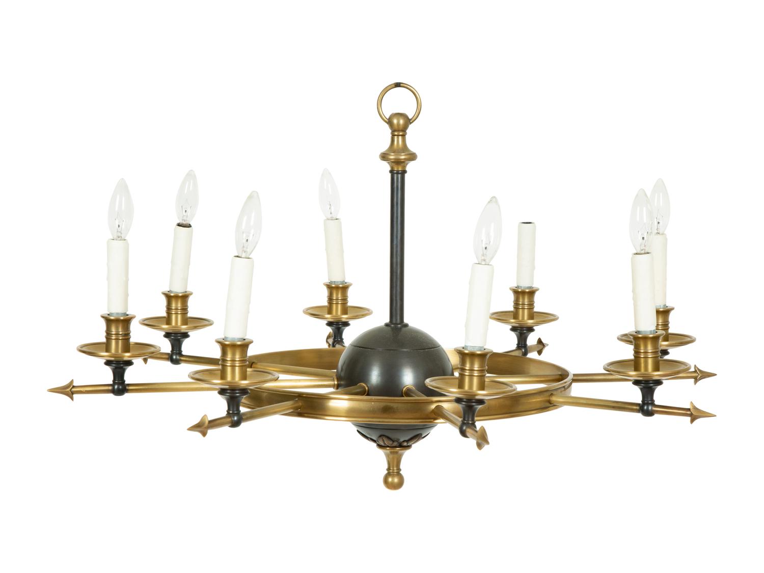 A Neoclassical Style Eight Light Chandelier by Visual Comfort — 20TH/21ST CENTURY
