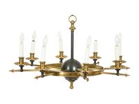 A Neoclassical Style Eight Light Chandelier by Visual Comfort — 20TH/21ST CENTURY