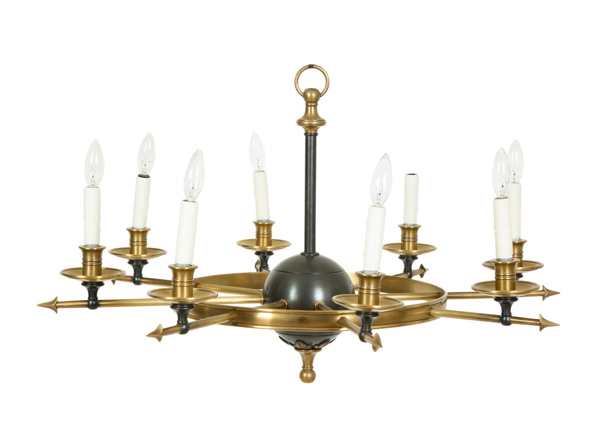A Neoclassical Style Eight Light Chandelier by Visual Comfort — 20TH/21ST CENTURY