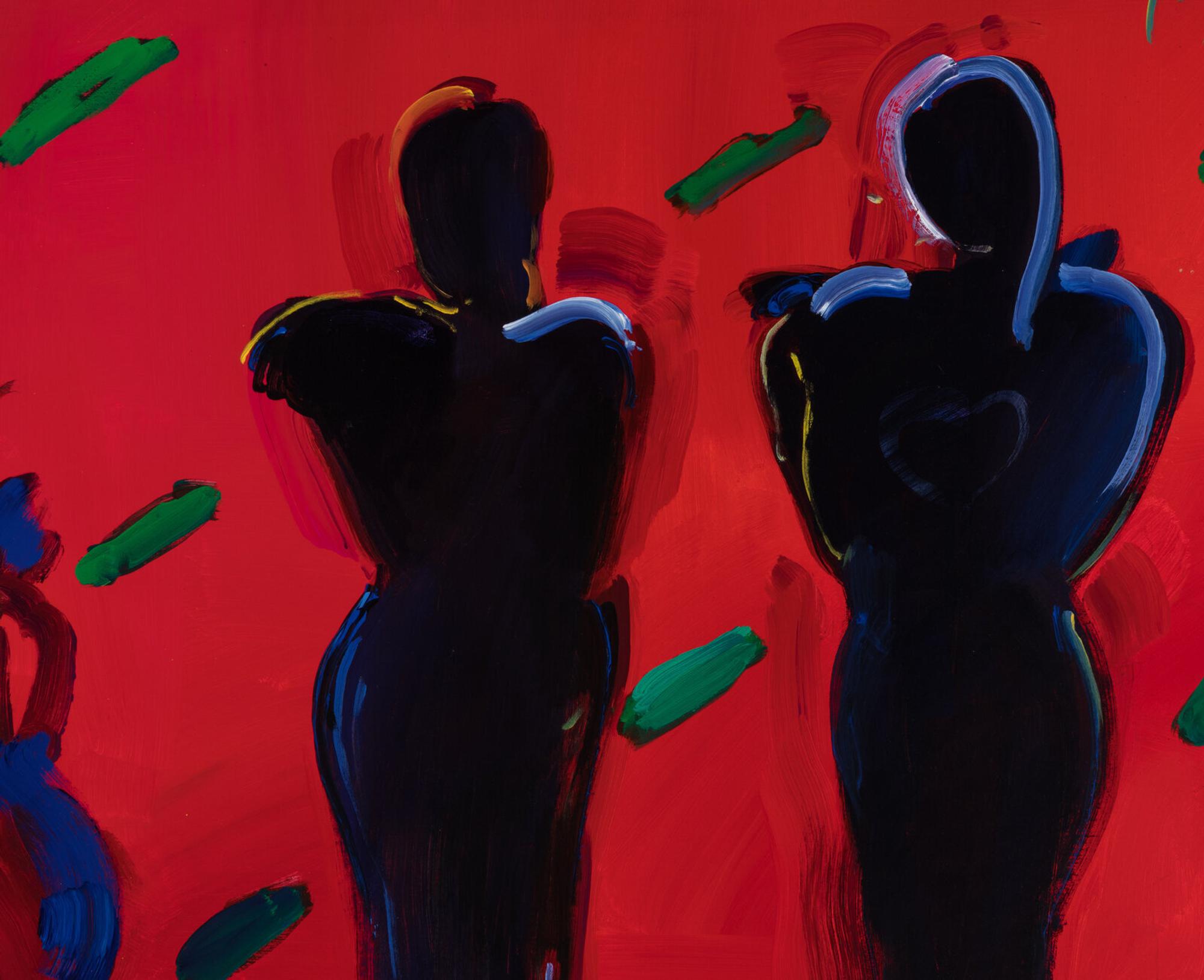 Three Facing West, 1989 and Zulu Red , 1988 (two works)