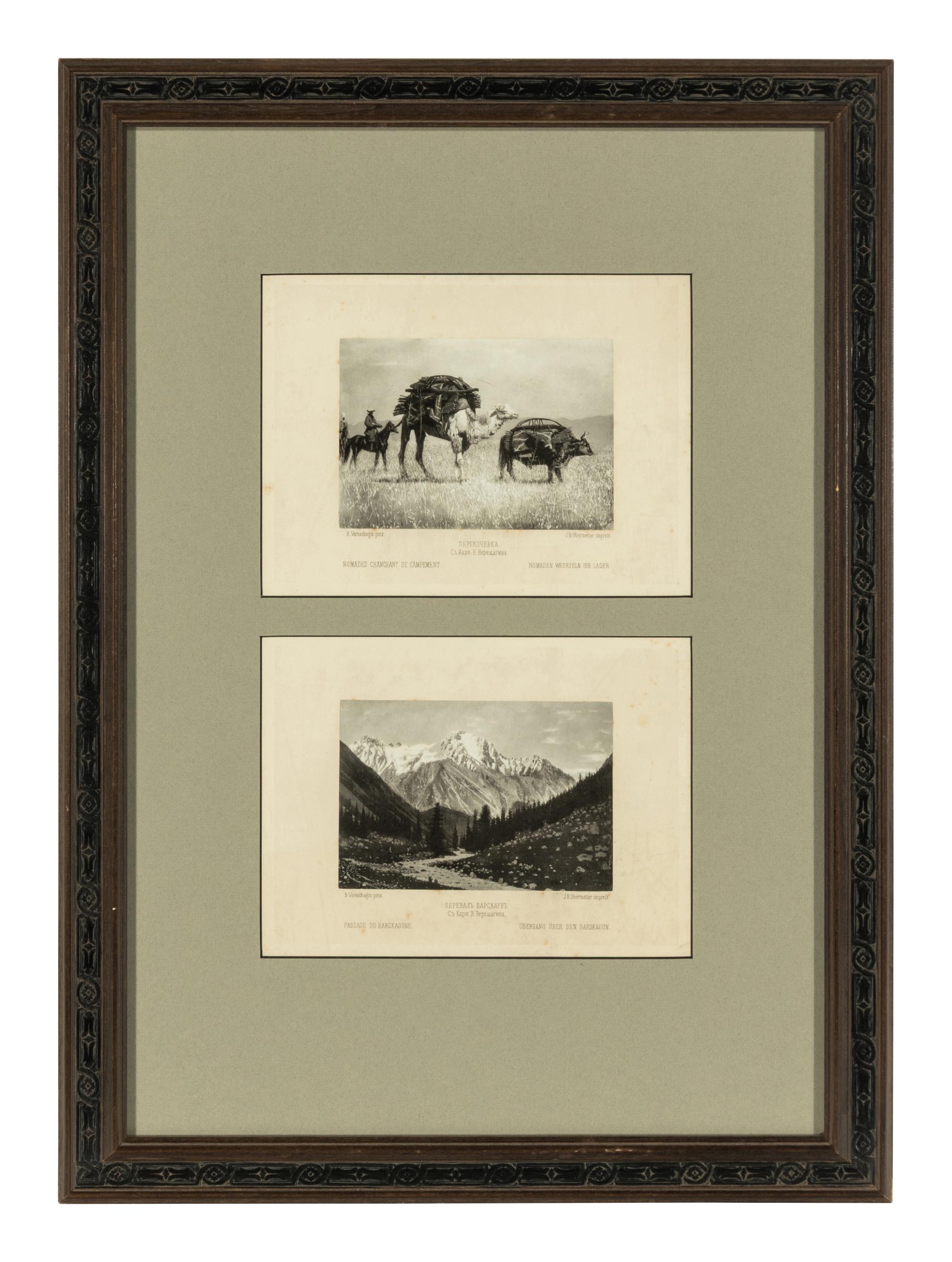 A Framed Set of Two Vereschagin Prints