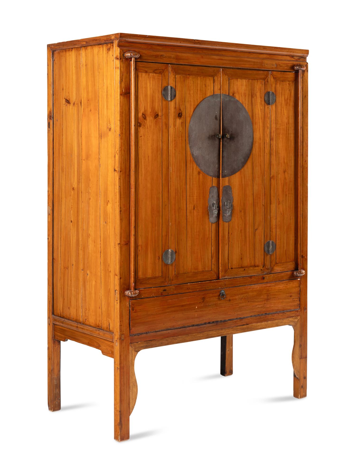 A Chinese Hardwood Armoire