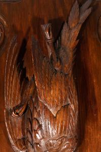 A Black Forest Carved Game Bird Wall Plaque