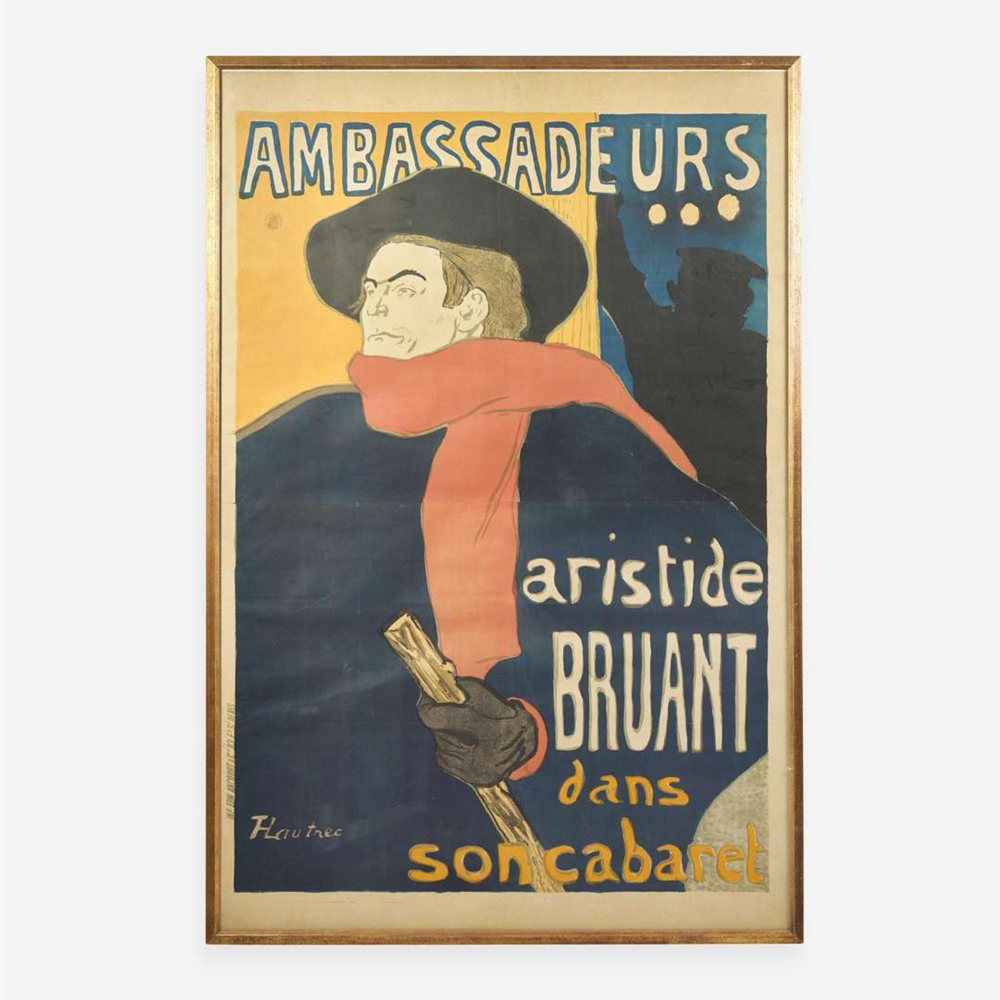 [Posters] T(oulouse)-Lautrec, H(enri de) Ambassadeurs: Aristide Bruant