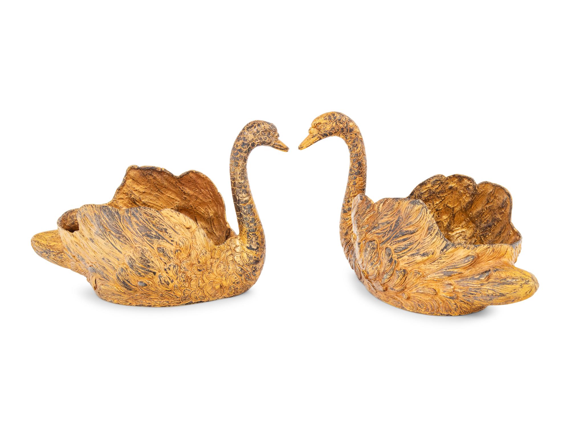 A Pair of Italian Silver-Gilt Table Articles