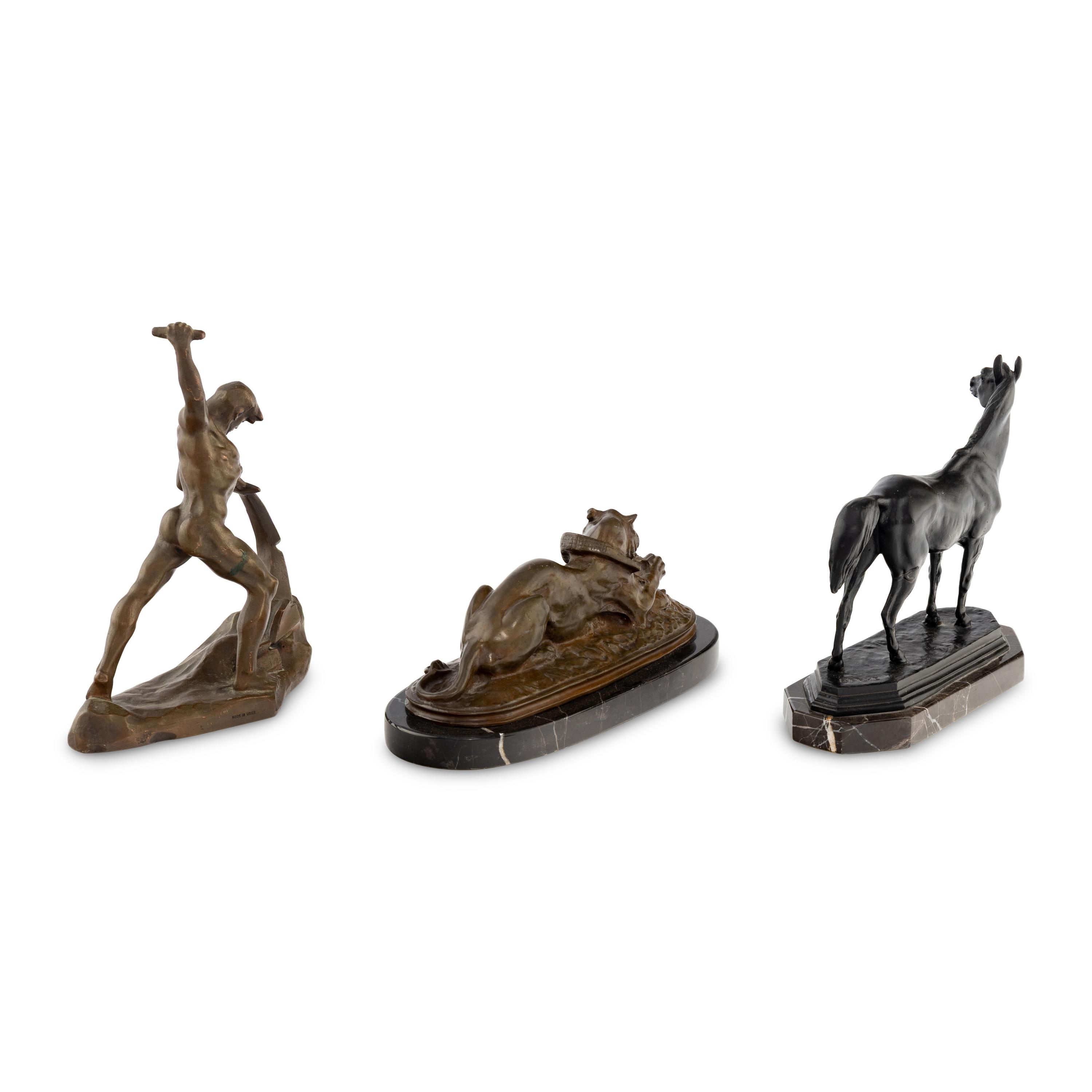 Three Bronze Sculptures