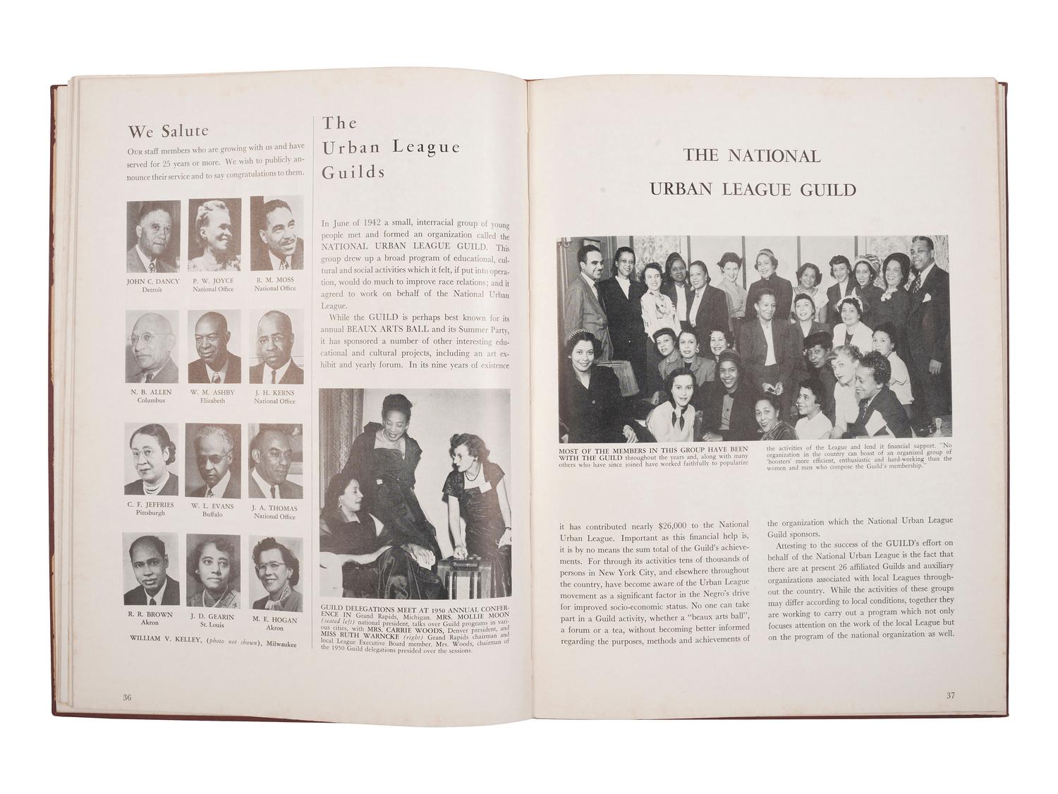 [CIVIL RIGHTS]. National Urban League 40th Anniversary Year Book 1950 . New York, NY: National Urban League, 1951.